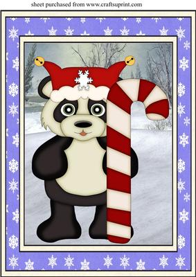 Blue Christmas Critter Topper 2