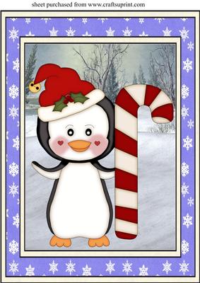 Blue Christmas Critter Topper 3