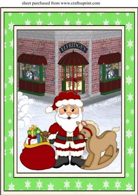 Where Does Santa Go Shopping Topper 2