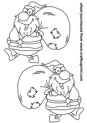2 Santa Digi Stamps