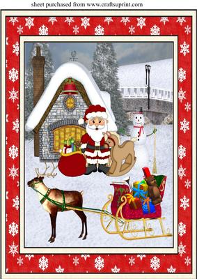 Come on Santa We Are Going to Be Late Topper