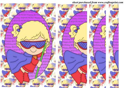 Super Hero Kids Side Stacker Card Front 3
