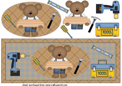 Mr Fix It Bear Card Front 1