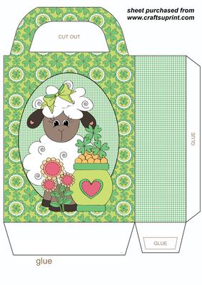 St Patrics Day Sheep Gift Bag 1