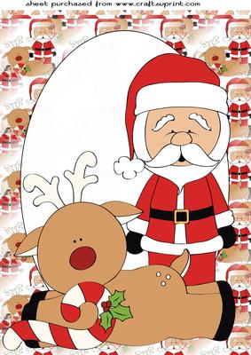 Santa and Rudy Topper