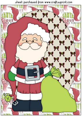 Santa Christmas Message Topper 4