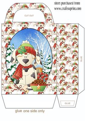 Christmas Puppy Gift Bag