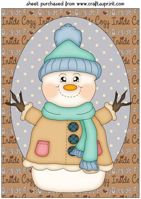 Cosy Snowman Topper 2