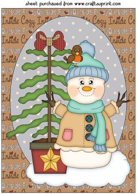 Cosy Snowman Topper 4