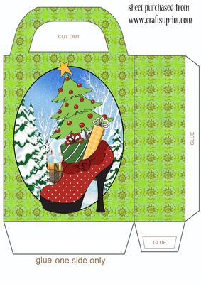 Christmas Shoe Gift Bag 1