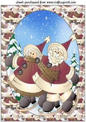 Mr and Mrs Clause Topper