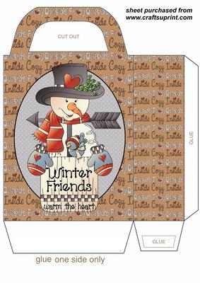 Winter Friends Snowman Gift Bag