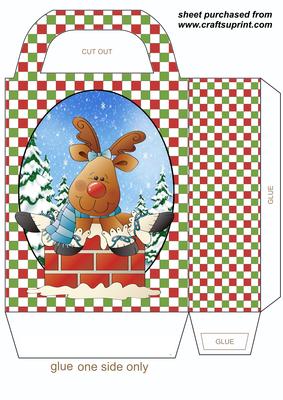 Christmas Reindeer Gift Bag 1