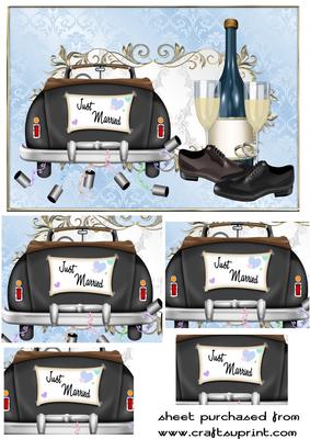 Male Civil Wedding Pyramid Card Front 1