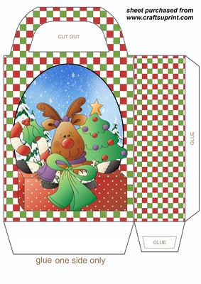 Christmas Reindeer Gift Bag 2