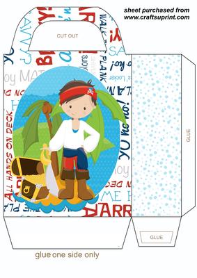 Pirate Boy Birthday Gift/party Bag 3