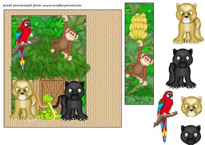 Its a Jungle Out There Bookmark Card Front