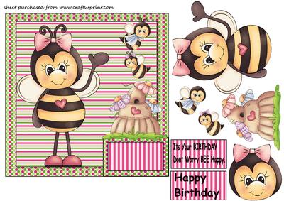 Bee Happy Card Front 2