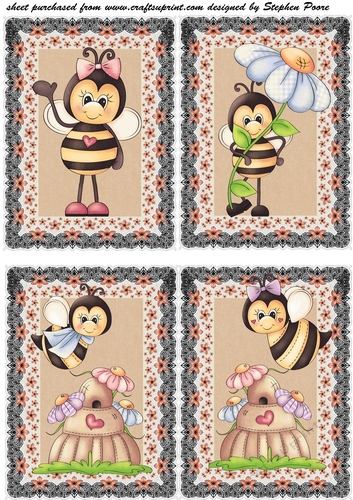 4 Just Bee...cause toppers
