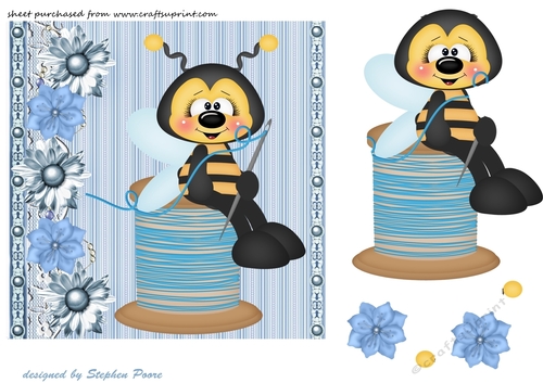 Quilting bee card front 3