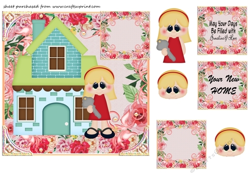 Female new home card front