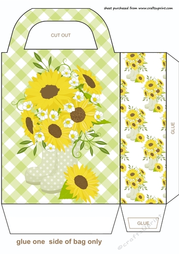 Sunflowers gift bag A
