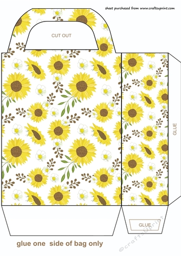 Sunflowers gift bag 4