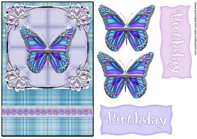 Butterfly Quick Card Front
