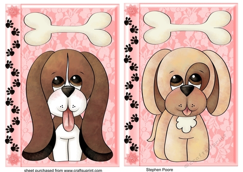 2 Cute puppy card fronts 1