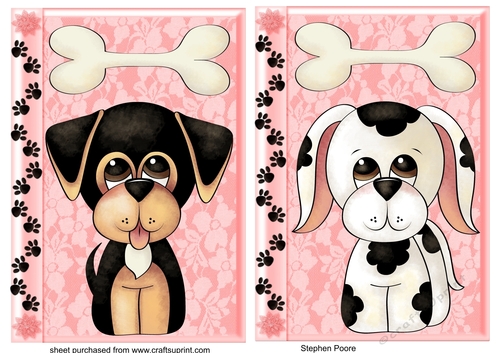 2 Cute puppy card fronts 2