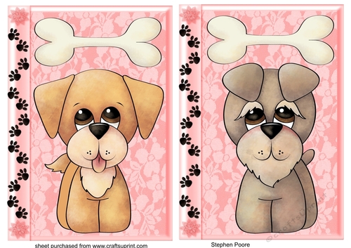 2 Cute puppy card fronts 3