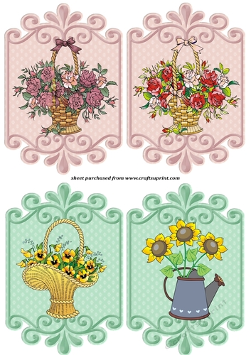 4 floral toppers