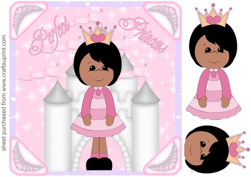 Ethnic perfect princess card front 1
