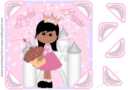 Ethnic perfect princess card front 2