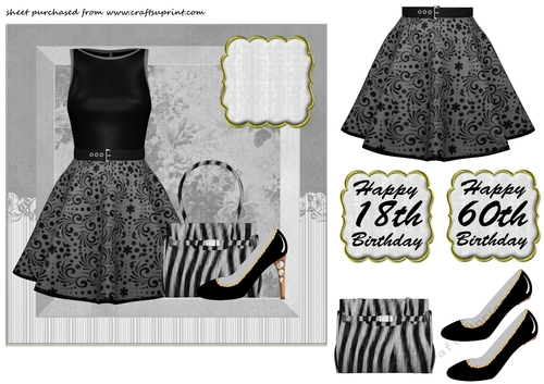 Black 18/60 fashion card front