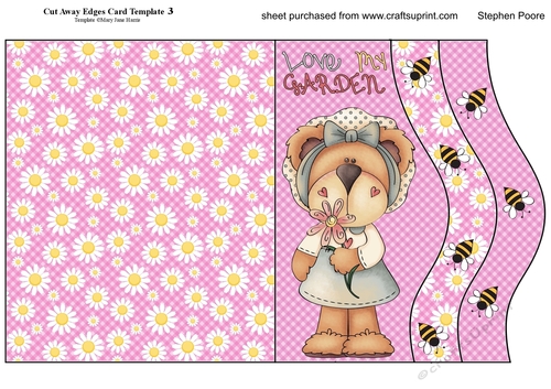 Love my garden cut and fold card