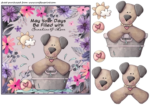 Cute pooch May your days card front