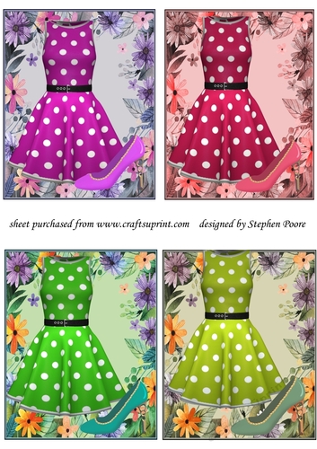 4 Dress and shoe floral toppers