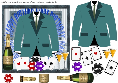 Male Birthday card front
