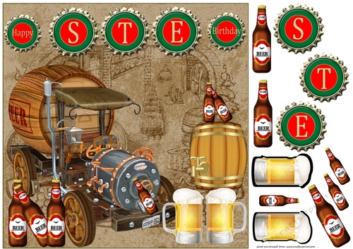 Ste brewery Birthday card front