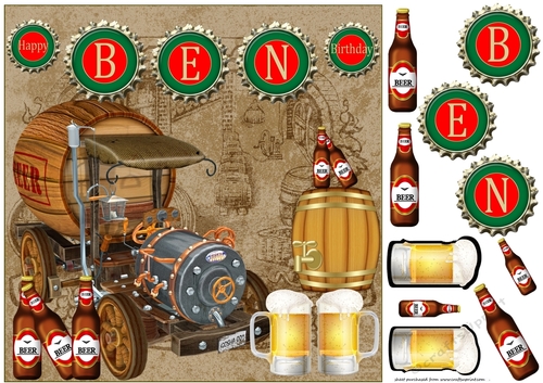 Ben brewery Birthday card front