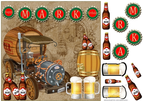Mark Brewery Birthday card front