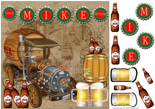 Mike Brewery Birthday card front
