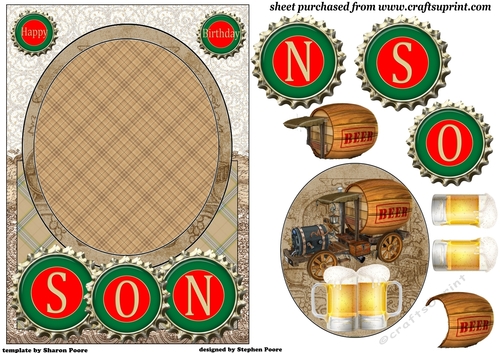 Son Brewery Birthday Card front