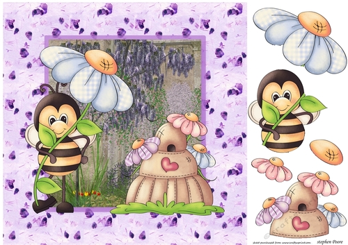 Dont worry Bee happy card front
