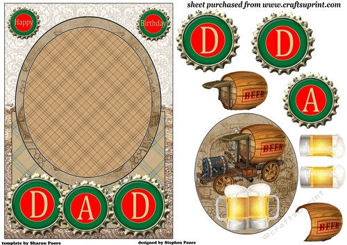 Fathers Day/Birthday Dad Brewery card front
