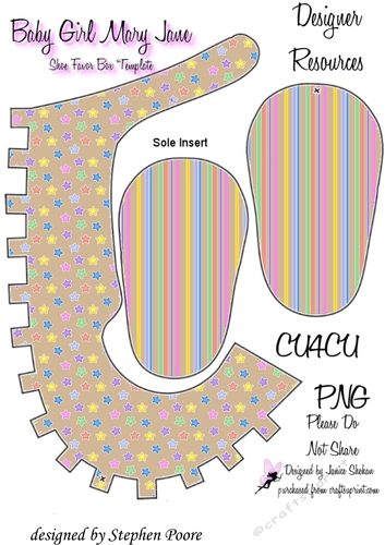 Chocolate stars and stripes baby shoe