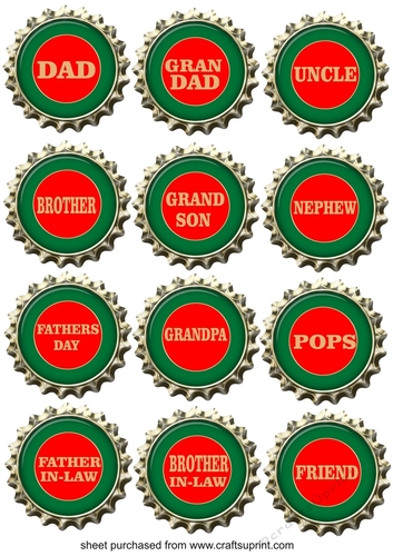 Male relations beer themed toppers/tags can be used with cup950611_659