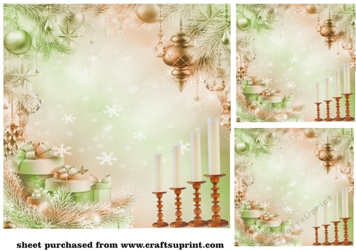 3 Christmas decor card fronts/toppers 2