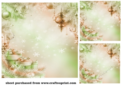3 Christmas decor card fronts/toppers 3
